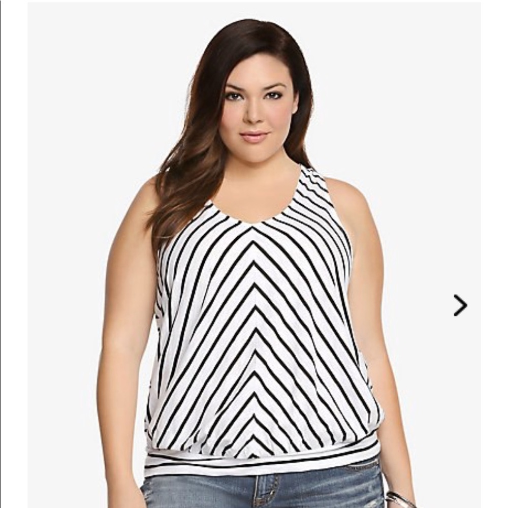 Torrid striped racerback tank